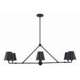 thumbnail image 1 of XAV-B9306-MK Crystorama Lighting Xavier - 6 Light Chandelier In Modern Style-14.75 Inches Tall and 46 Inches Wide-Matte Black Finish, 1 of 8