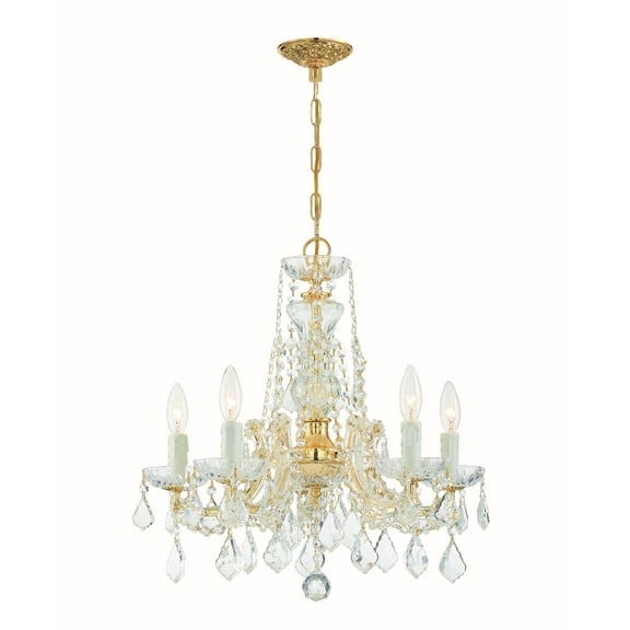 Crystorama Lighting - Five Light Mini Chandelier - Mini Chandelier - Maria