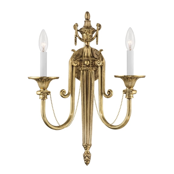 Crystorama Lighting Group 7002-OB Langley 2 Light 20" Tall Wall Sconce - Brass