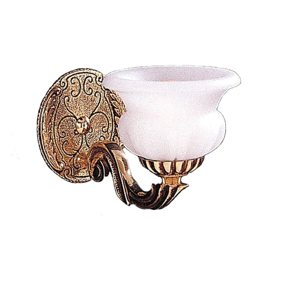 Crystorama Natural Alabaster 1 Light Bronze Patina Sconce - 881-BP