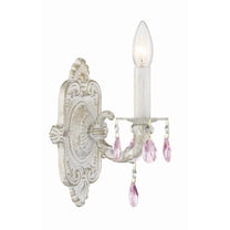 5021-AW-RO-MWP Crystorama Lighting Sutton - One Light Wall Sconce in Traditional and Contemporary Style - 6.25 Inches Wide by 10 Inches High-Antique