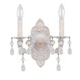 thumbnail image 1 of Crystorama Paris Market 2 Light Swarovski Strass Crystal White Sconce - 10'' W x 9.5'' H x 5'' D, 1 of 4