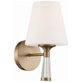 thumbnail image 1 of RAM-A3401-VG Crystorama Lighting Ramsey - 1 Light Wall Mount in Classic Style - 6 Inches Wide by 10.5 Inches High-Vibrant Gold Finish, 1 of 5