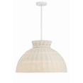 thumbnail image 1 of Crystorama Reese 4 Light Matte White Pendant - 22"W x 13.5"H, 1 of 12