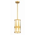 thumbnail image 1 of Crystorama Royston 1 Light Antique Gold Pendant - 7"W x 14"H x 7"D, 1 of 9