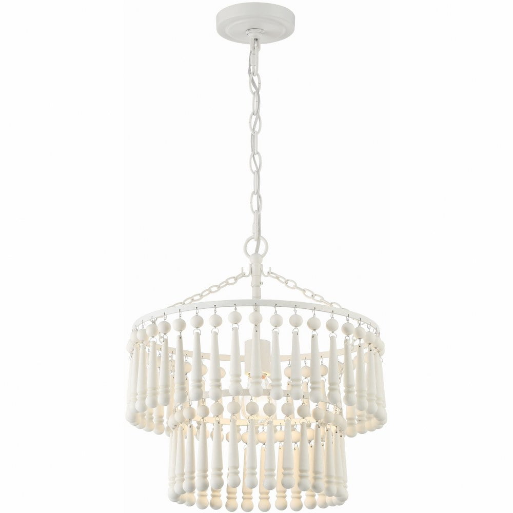 TIA-7100-MT-Crystorama Lighting-Tiana - 1 Light Chandelier-16.5 Inches Tall and 15.5 Inches Wide -Traditional Installation