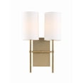 thumbnail image 1 of VER-242-AG Crystorama Lighting Veronica - Two Light Wall Sconce-Aged Brass Finish, 1 of 15