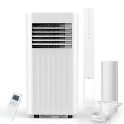 Crzoe 10,000 BTU Portable Air Conditioners, Mini Portable AC with Cooling, 24H Timer, Fan, Dehumidifier Function, 62ºF and 86ºF Temperature Range, Cooling up to 350 Sq.Ft. Window Kit Panel