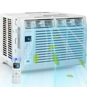 Crzoe Window Air Conditioner 5000 BTU, Window Type AC Unit with Cooling, Dry Mode, 4 Fan Speeds, 24-H Timer, Sleep Mode, Cooling for 230sq.ft Bedroom, Living Room, Office
