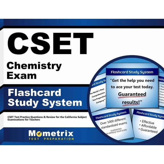 Cset Chemistry Exam Flashcard Study System : Cset Test Practice Questions & Review for the California Subject Examinations for Teachers (Cards)