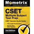 thumbnail image 1 of Pre-Owned CSET Multiple Subject Test Prep - CSET Secrets Study Guide, Full-Length Practice Exam, Step-By-Step Review Video Tutorials: [3rd Edition] (Paperback) 1516718151 9781516718153, 1 of 1