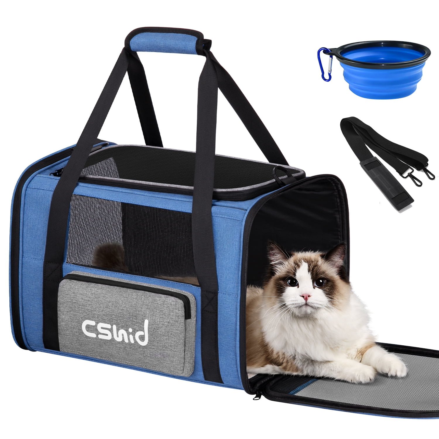 CshidWorld Cat Carriers for Large Cats up to 20 lbs, Pet Carrier with a