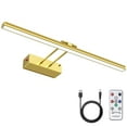 thumbnail image 1 of Cshidworld 16” 3000K/4000K/6500K LED Dimmable Gold Wireless Picture Light, 1 of 7