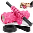 thumbnail image 1 of Cshidworld 5-in-1 Foam Roller Set, 13-inch Deep Tissue Foam Roller with Massage Stick, Massage Ball, Resistance Band & Carry Bag for Stretching, Yoga, Pilates & Fitness, 1 of 2