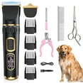 thumbnail image 1 of Cshidworld Dog Clippers, Professional Dog Grooming Kit, 3-Speed Low Noise Rechargeable Cordless Pet Hair Clipper Trimmer Shaver Shears for Cats Pets Animals Thick Coats with LCD Display, 6 Comb Guides, 1 of 8