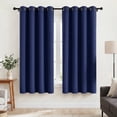 thumbnail image 1 of Cshidworld Navy Blue Blackout Curtains Set of 2,Thermal Insulated 52 x 72 Inch Room Darkening Window Drapes with Grommet Top, Noise Reducing Privacy Curtains for Bedroom and Living Room, 1 of 7