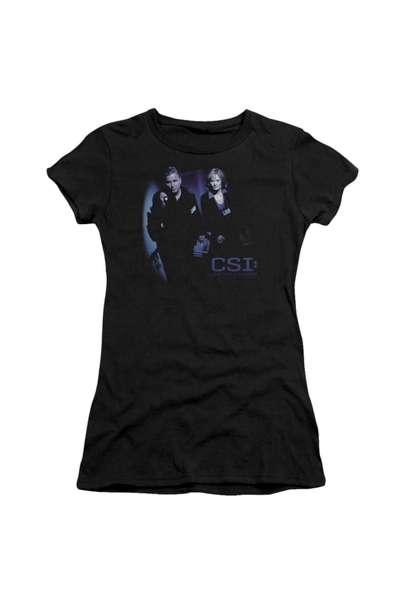 Csi At The Scene Junior Women's Sheer T-Shirt Black