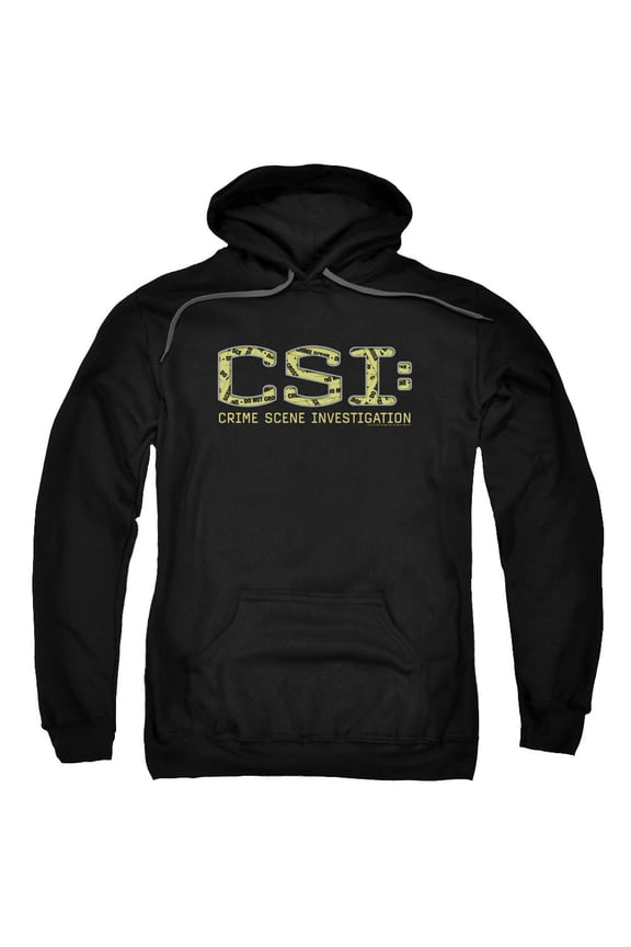 Csi Collage Logo Adult Pullover Hoodie Sweatshirt Black