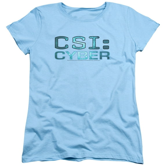 Csi: Cyber Cyber Logo Women's T-Shirt Light Blue