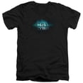 thumbnail image 1 of Csi- Cyber-Thumb Print - Short Sleeve Adult 30-1 V-Neck Tee - Black- Extra Large, 1 of 1