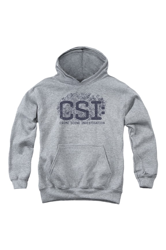 Csi - Distressed Logo - Youth Hooded Sweatshirt - X-Large