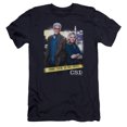 thumbnail image 1 of Csi Do Not Cross Premium Canvas Adult Slim Fit 30/1 T-Shirt Navy, 1 of 1