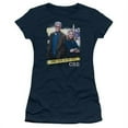 thumbnail image 1 of Csi-Do Not Cross - Short Sleeve Junior Sheer Tee - Navy- Small, 1 of 1