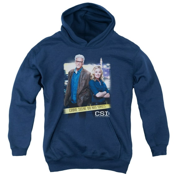 Csi - Do Not Cross - Youth Hooded Sweatshirt - X-Large