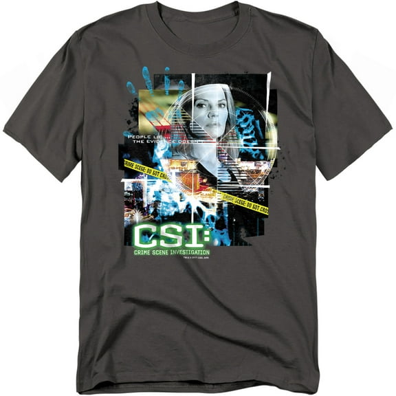 Csi Evidence Collage Officially Licensed Adult T-Shirt 2XL