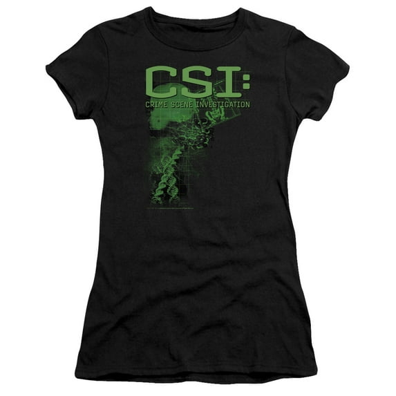 Csi Evidence Junior Women's Sheer T-Shirt Black