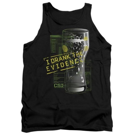 Csi-I Drank The Evidence - Adult Tank Top - Black- Medium