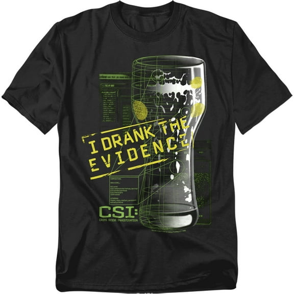 Csi I Drank The Evidence Officially Licensed Adult T-Shirt M