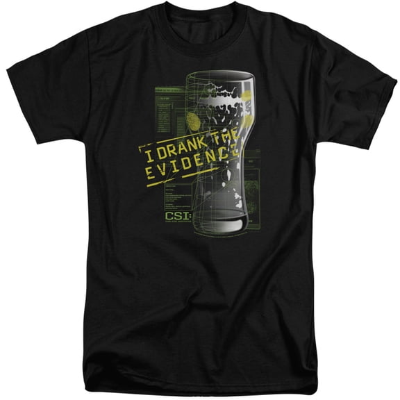 Csi - I Drank The Evidence - Tall Fit Short Sleeve Shirt - X-Large