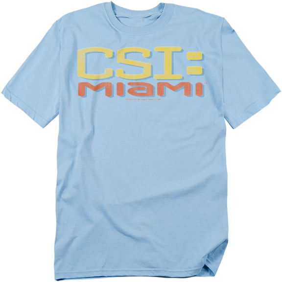 Csi Miami Logo Distressed Officially Licensed Adult T-Shirt L