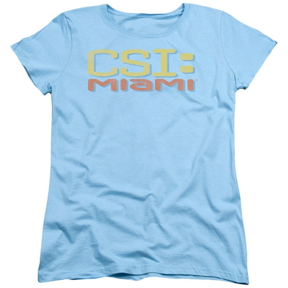 Csi Miami - Logo Distressed - Women's Short Sleeve Shirt - Large