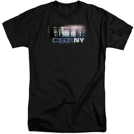 Csi New York Subway Adult Tall T-Shirt Black
