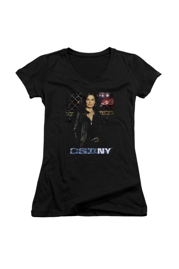 Csi Ny Jo Junior Women's V-Neck T-Shirt Black