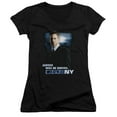 thumbnail image 1 of Csi:Ny Justice Served Junior Women's V-Neck T-Shirt Black, 1 of 1