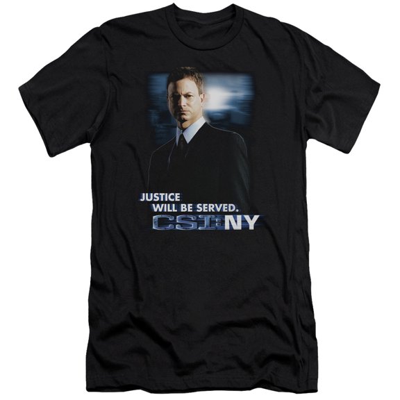 Csi:Ny - Justice Served - Premium Slim Fit Short Sleeve Shirt - X-Large