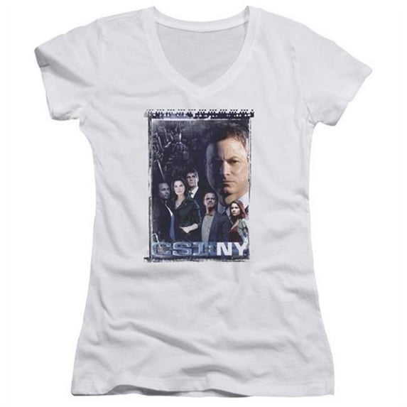 Csi Ny-Watchful Eye - Junior Tee - White- Small