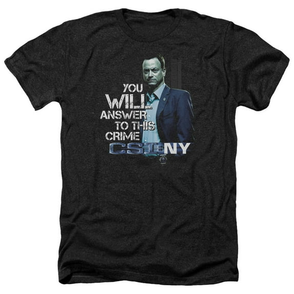 Csi Ny - You Will Answer - Heather Short Sleeve Shirt - XXX-Large