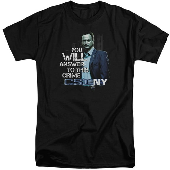 Csi Ny - You Will Answer - Tall Fit Short Sleeve Shirt - XXX-Large