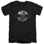 Csi - Rendered Logo - Slim Fit V Neck Shirt - Large