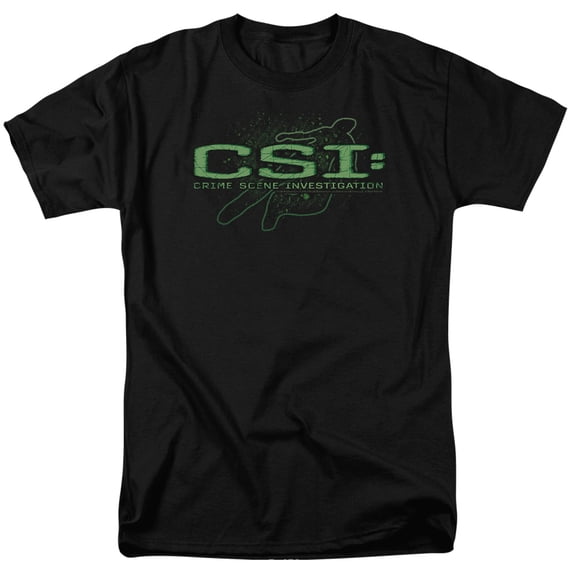 Csi Sketchy Shadow Adult 18/1 T-Shirt Black