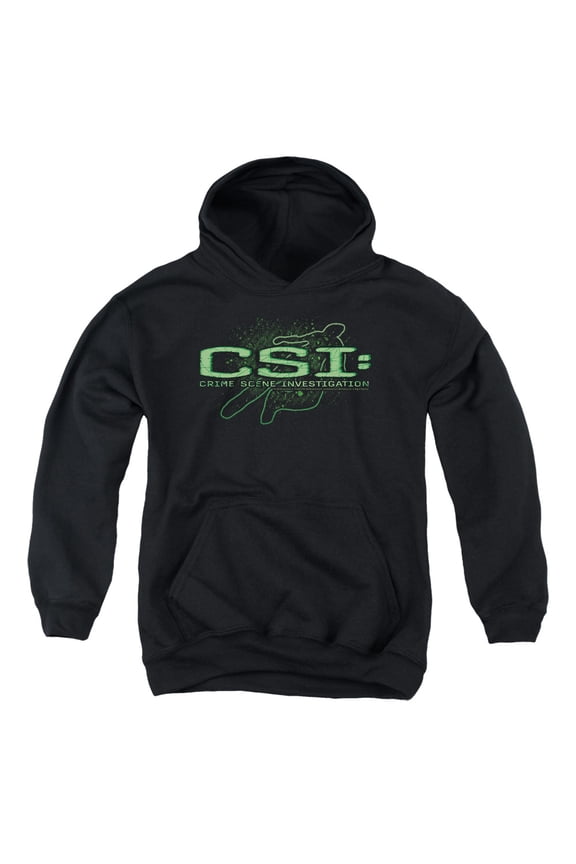 Csi - Sketchy Shadow - Youth Hooded Sweatshirt - Large