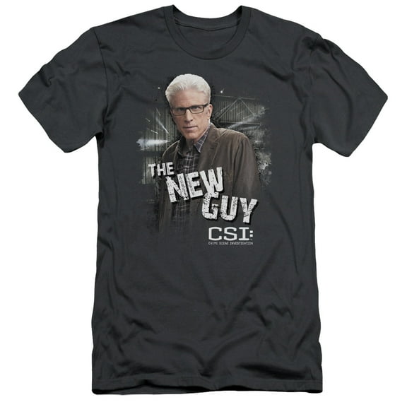 Csi The New Guy Adult 30/1 T-Shirt Charcoal