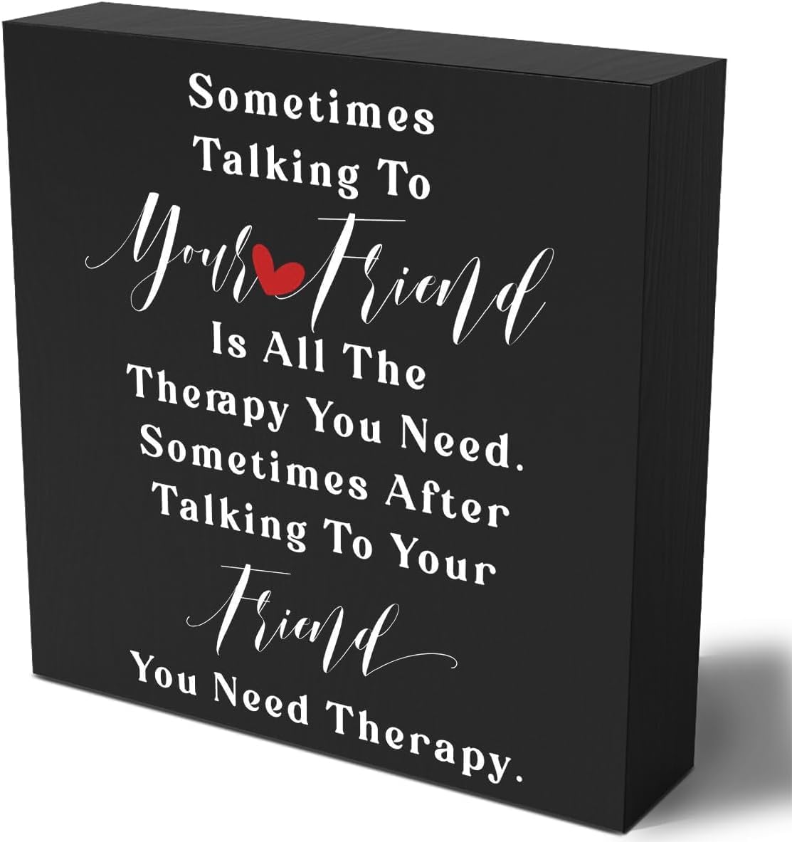 Fun Friend Signs Cskhip Funny Friend Gift Wooden Box Sign Plaque Sometimes Talking to ...