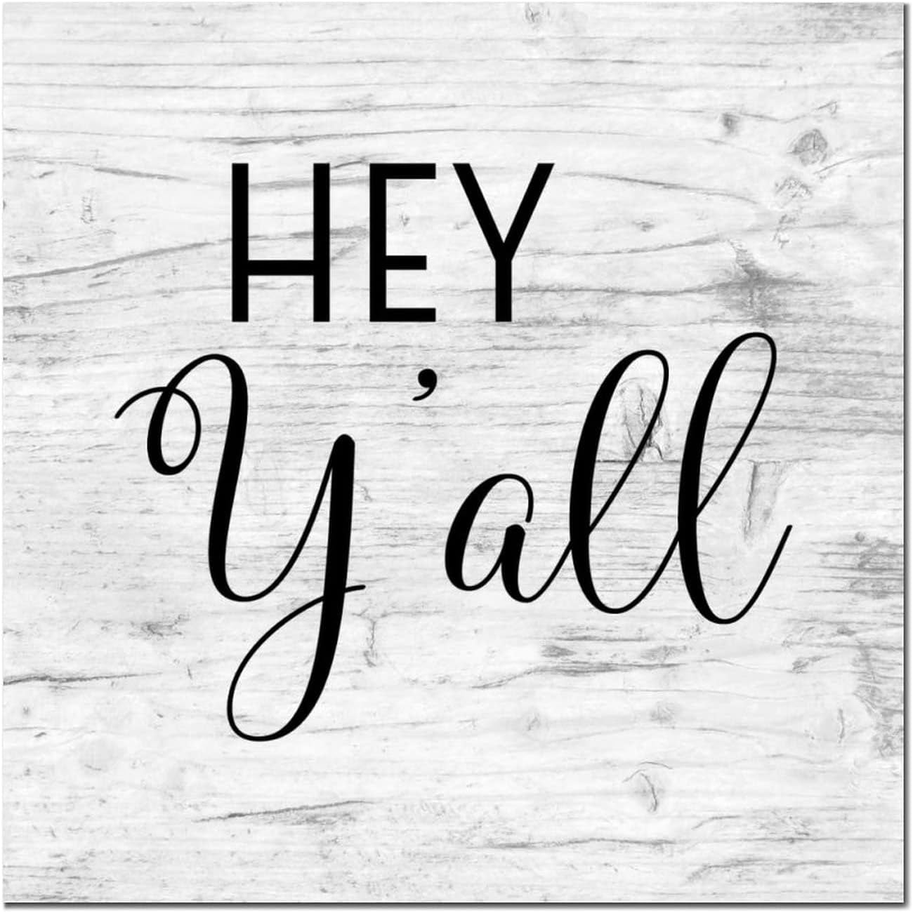 Football & Fall Y'all Wooden Sign – Rustic Farmhouse Decor, 5x5 Inches, Football Fall Decorations