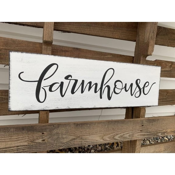 Cskhip Retro Primitive Decor Farmhouse Wood Sign Funny Rustic wood sign Large Wall Art Party Place Kitchen Wood Sign 6x16 inch