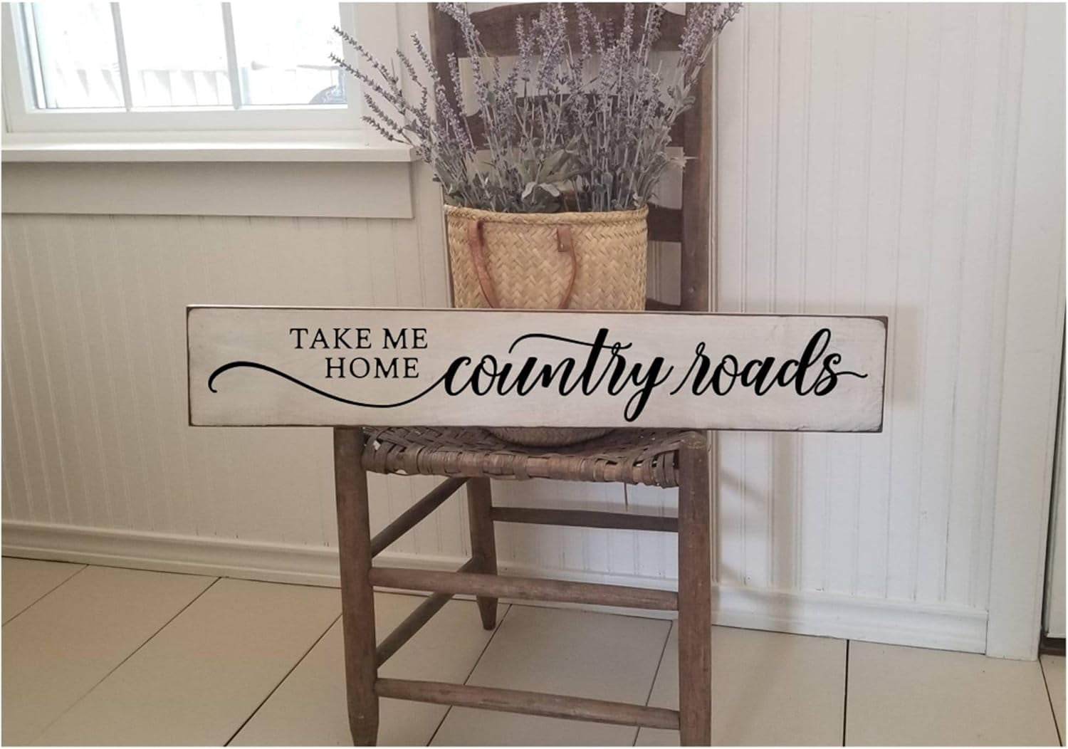 Cskhip Wood Sign Take Me Home Country Roads Wood Sign, Farmhouse Decor ...